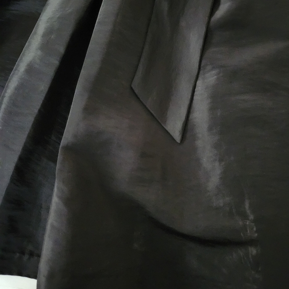 Sangria Elegant Black and Gold Sequins And Pleated Taffeta Midi Dress Size 4 - Picture 11 of 14